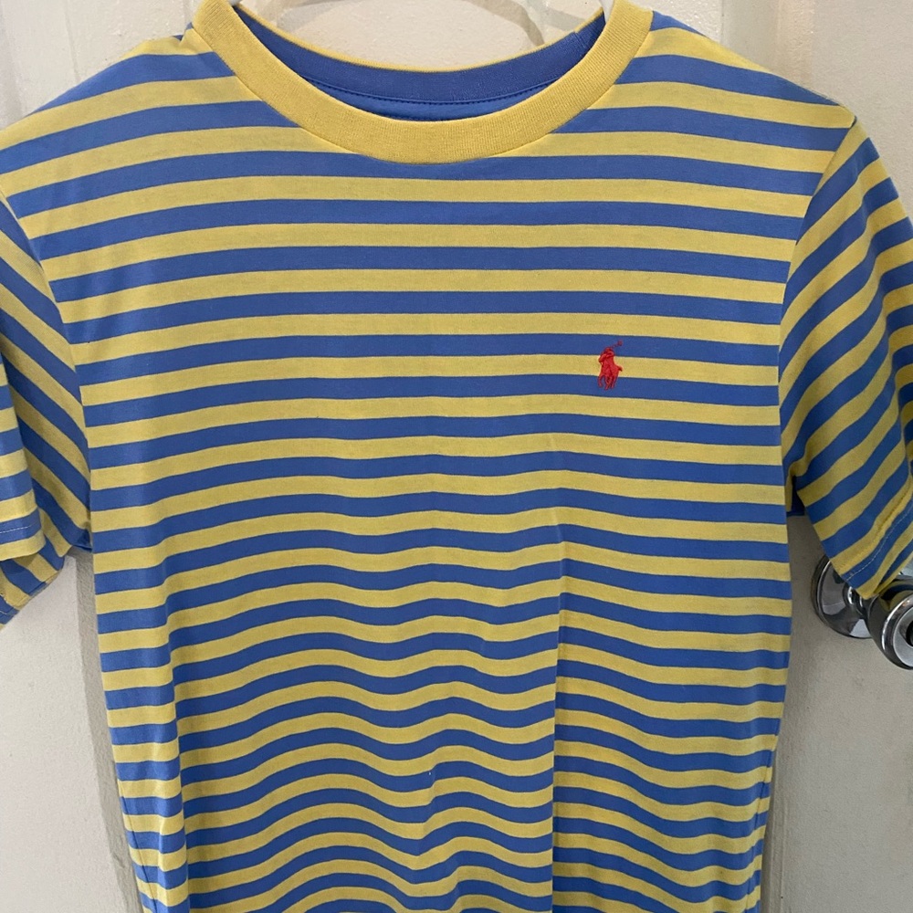 Polo by Ralph Lauren Kids Striped Tee in Blue and Yellow